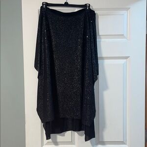 Attitudes by Renee Silver Asymmetrical Maxi Skirt